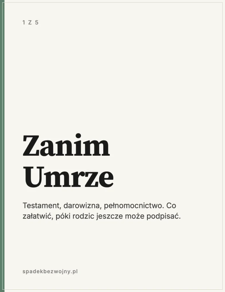 Okładka ebooka Zanim Umrze