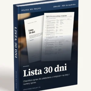 Okładka: Lista 30 dni