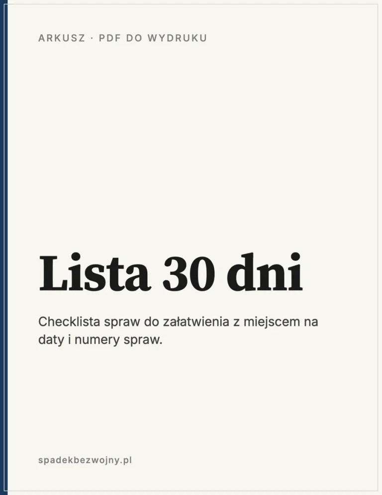 Okładka: Lista 30 dni